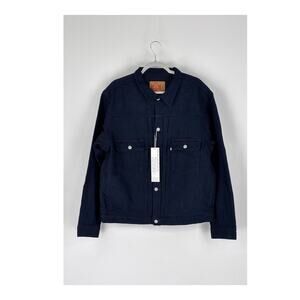 Omoto 3220 12oz Cube Sashiko Denim Type 2 Jacket Navy Blue Mens Size 44 New